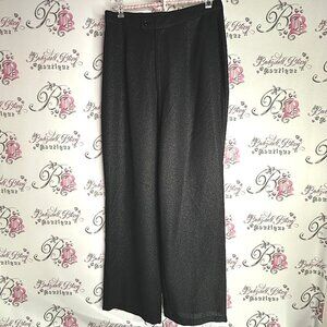 Mac & jac pants sparkly glitter shimmer Elegant Black flare wide leg Pants